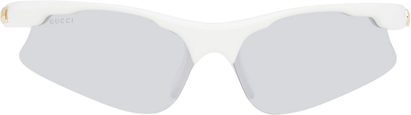 Solbriller Gucci Gucci Mask Sunglasses Hvid | GG1774S-002