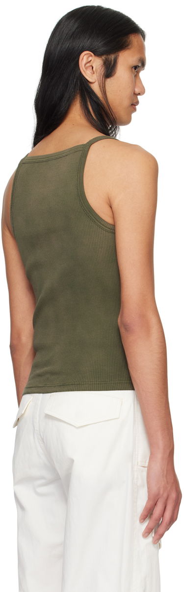 Tanktop Dion Lee Pocket Ribbed Tank Top Grøn | C3165PS24, 2