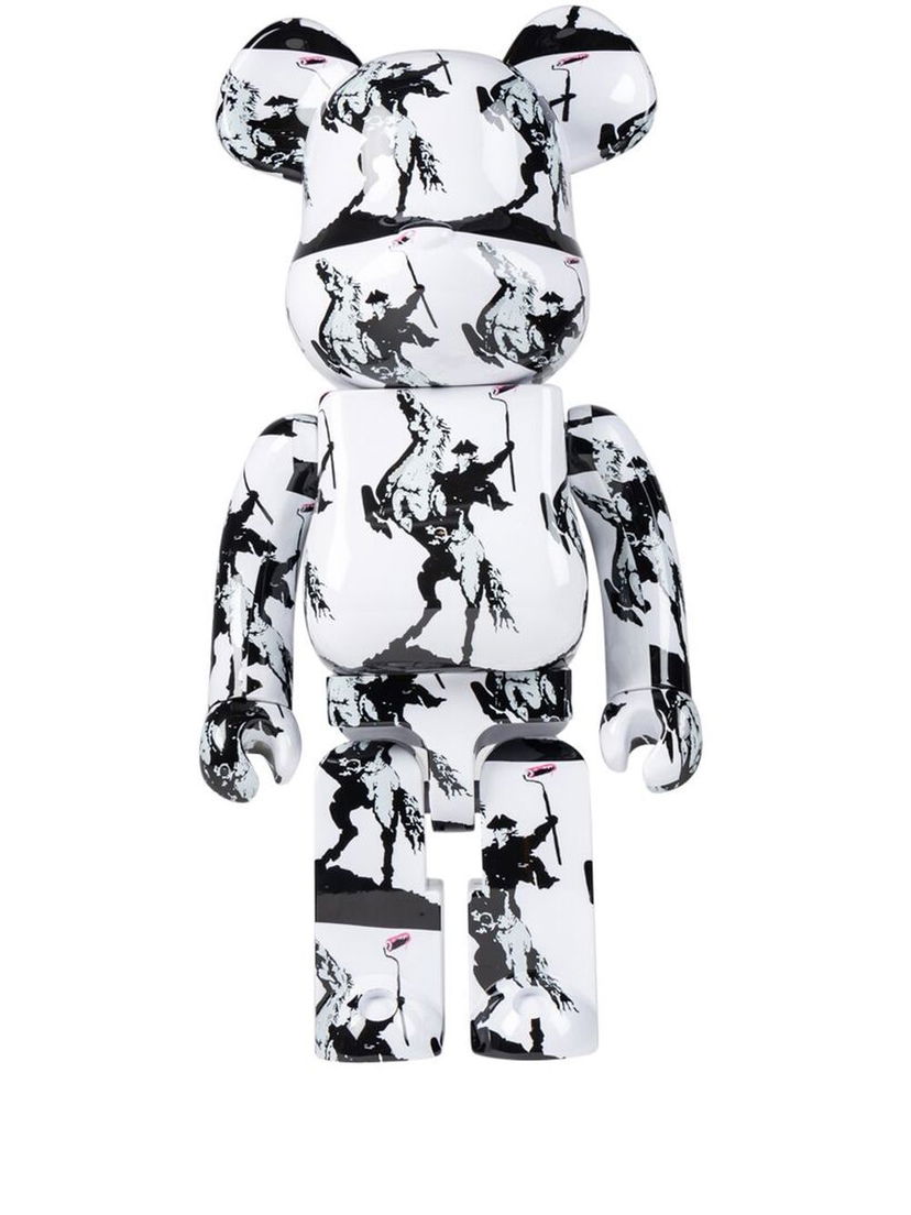 Collectible Medicom Toy Brandalism Highwayman Be@rbrick collectible 1000% - White Sort | MEDI006619105220
