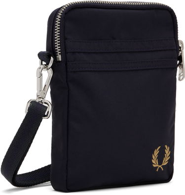 Skuldertaske Fred Perry Fred Perry Brentham Nylon Side Bag Mørkeblå | L9263, 1