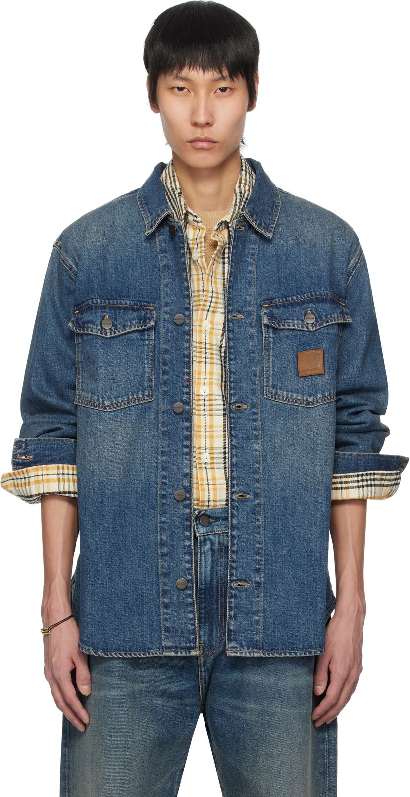 Skjorte Carhartt WIP Carhartt WIP Lincoln Denim Jacket Blå | I034735
