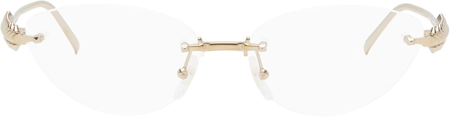 Solbriller Cartier Cartier 'Clash de Cartier' Cat Eye Glasses Metalisk | CT0565O-001, 0