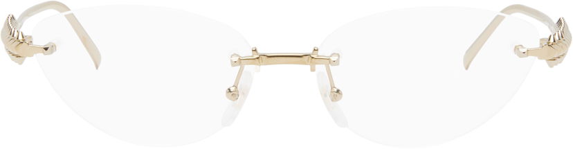 Solbriller Cartier Cartier 'Clash de Cartier' Cat Eye Glasses Metalisk | CT0565O-001