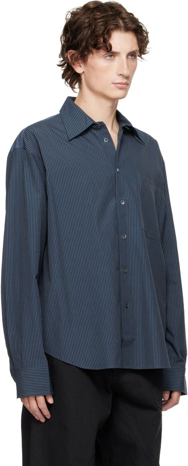 Skjorte JW Anderson Vertical Striped Long Sleeve Shirt Blå | SH0370-PG1414, 1