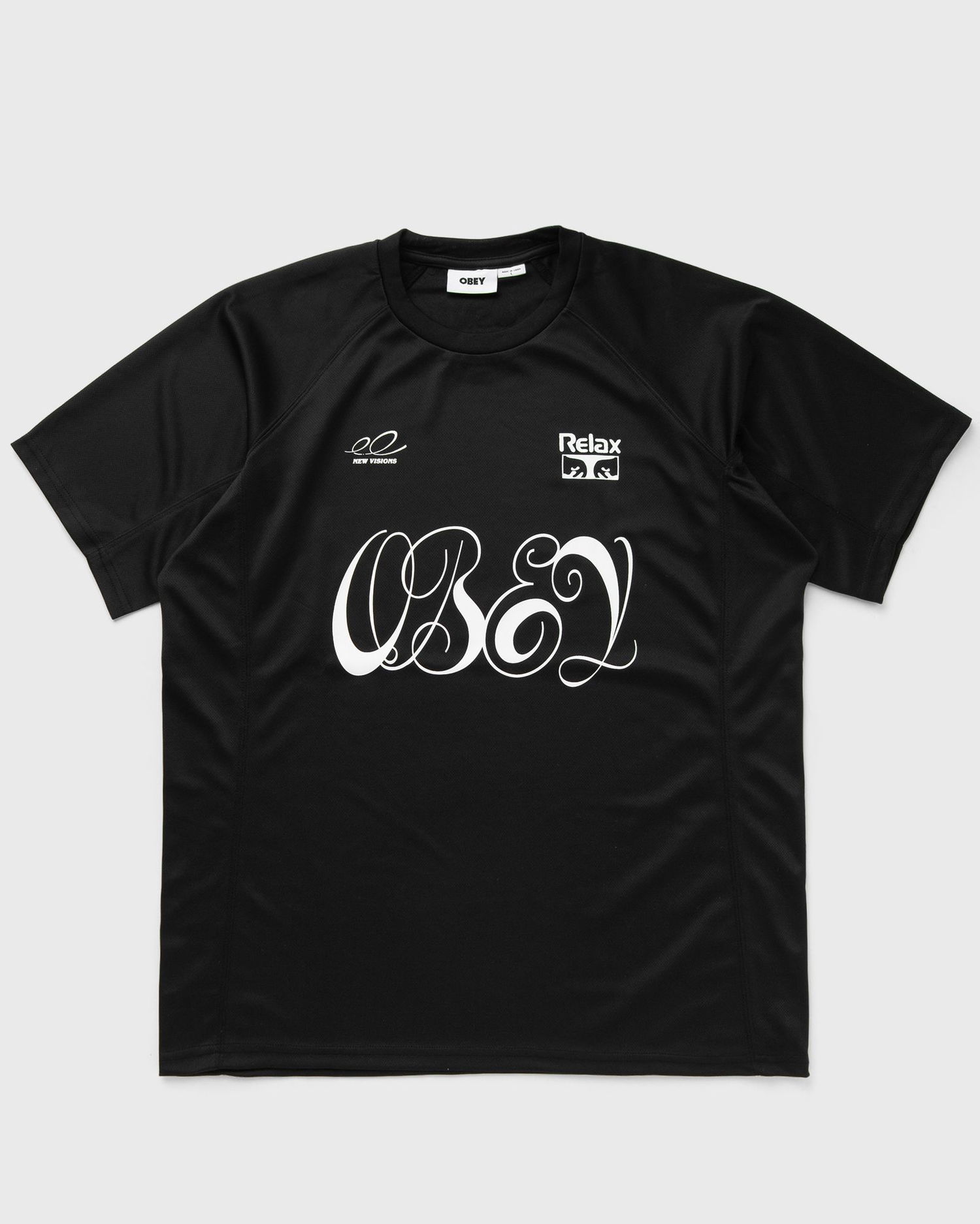 T-shirt OBEY Obey Plaza Active Top T-Shirt Sort | 131080369-BLK, 1
