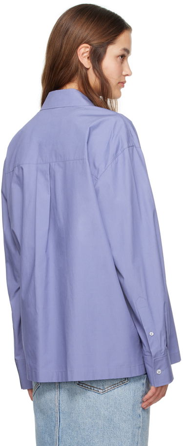 Skjorte Alexander Wang  Button Up Shirt Blå | 4WC1241449, 2