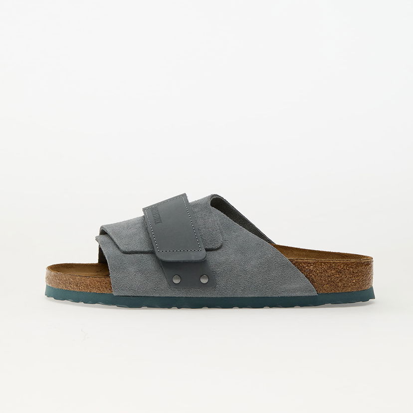 Sneakers og sko Birkenstock Birkenstock Kyoto Nubuck/Suede Slides Grå | 1029144