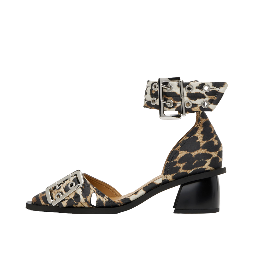 Sneakers og sko GANNI GANNI Buckle Open Cut Heels Brun | S2863