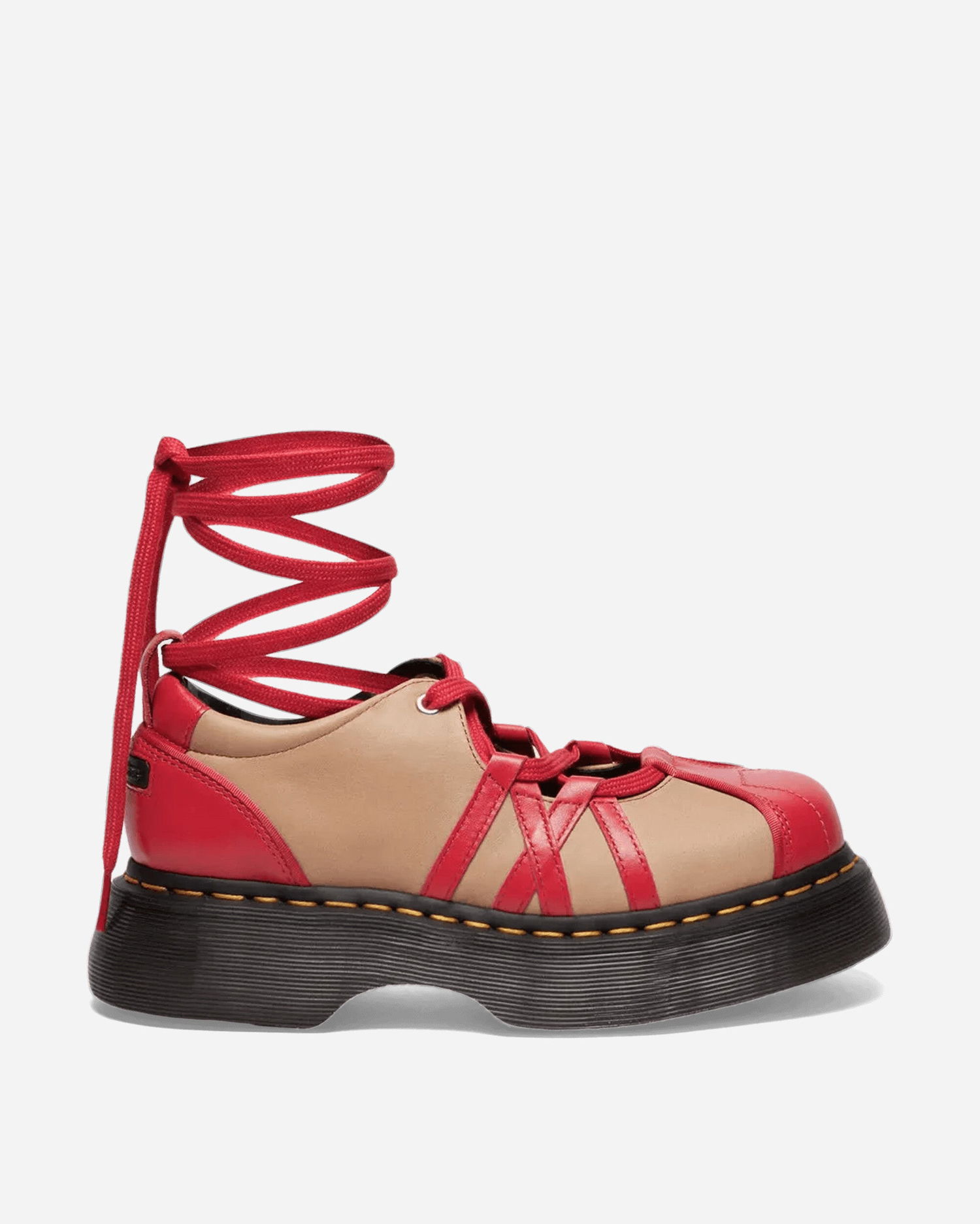 Tøj og tilbehør Dr. Martens Buzz Ballerina Leather Shoes Rød | 41611600, 1