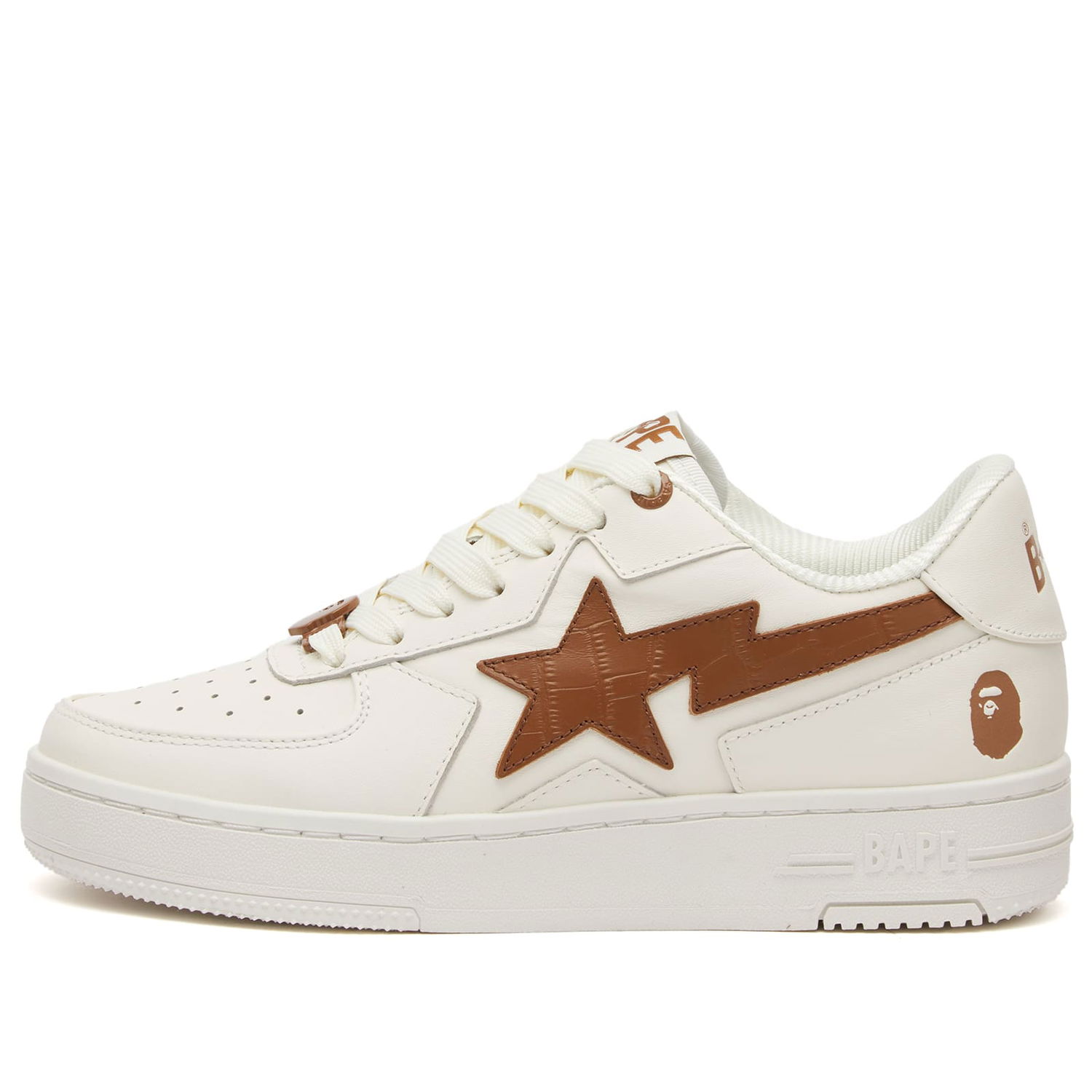 Sneakers og sko BAPE Bathing Ape Sta Icon #1 Size UK 3.5 Hvid | 001FWL302305L-BRW, 0