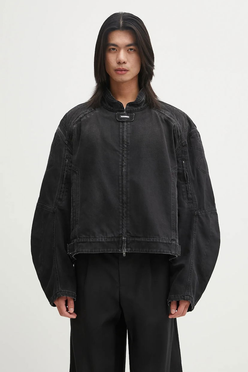 Jakke VETEMENTS VETEMENTS Racing Denim Oversize Jacket Sort | UH76DJ900B2