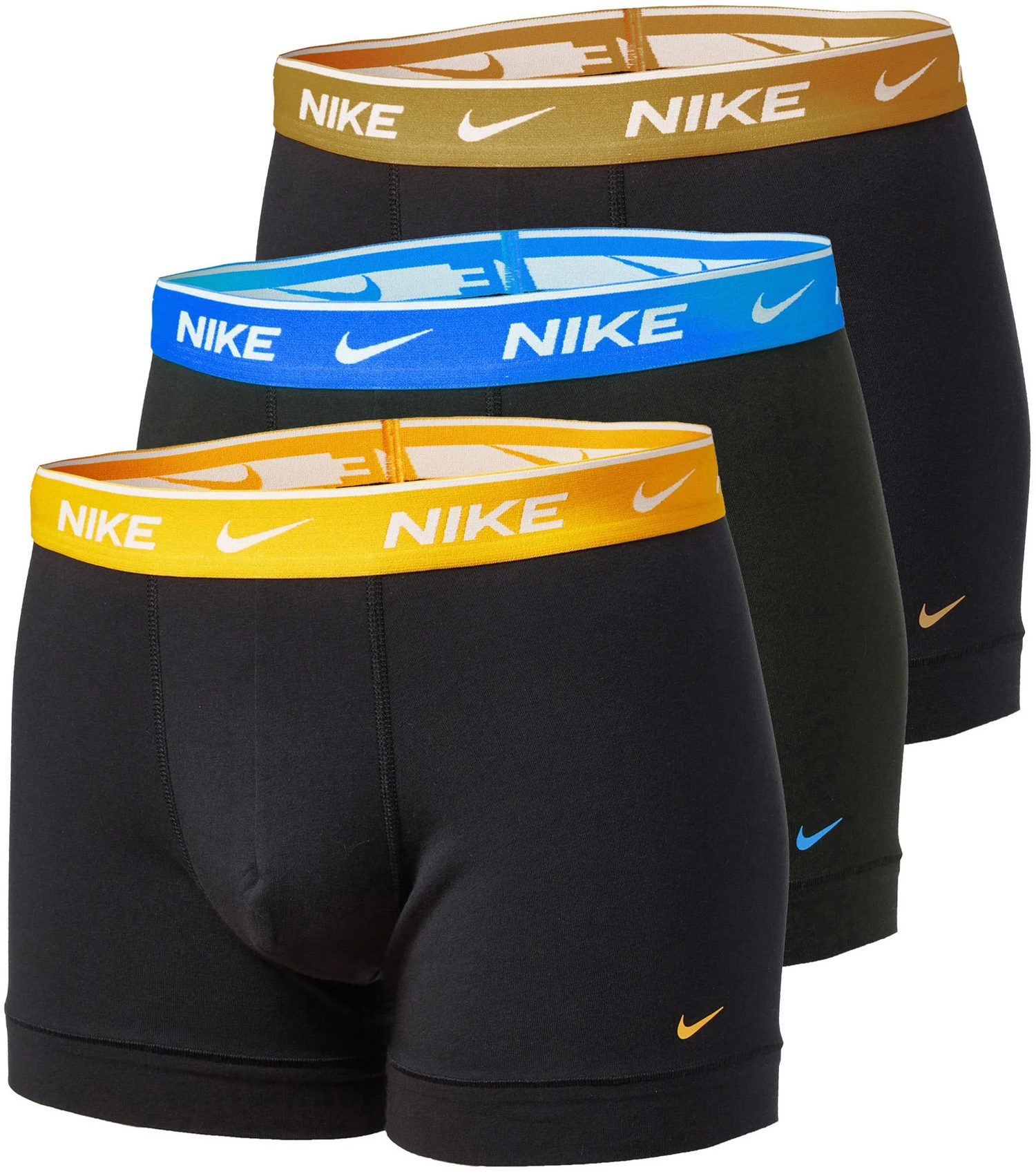 Boksere Nike Cotton Trunk 3 Pairs Boxer Shorts Flerfarvet | ke1008-ez1, 0