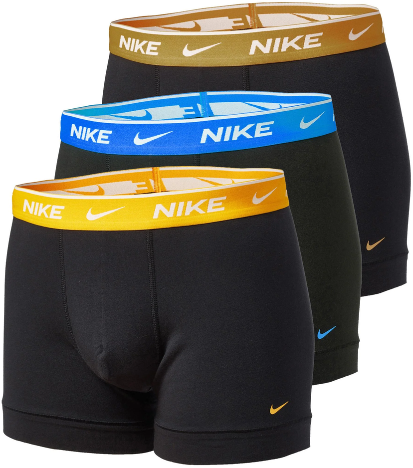 Boksere Nike Cotton Trunk 3 Pairs Boxer Shorts Flerfarvet | ke1008-ez1