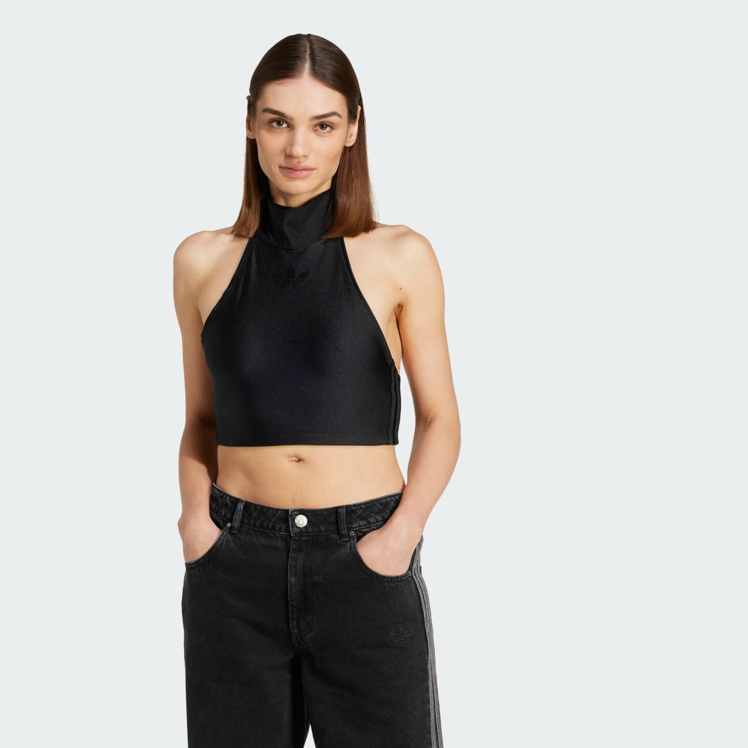 Crop top adidas Performance Women's Crop Top with Tie-Neck Sort | JJ3182, 0