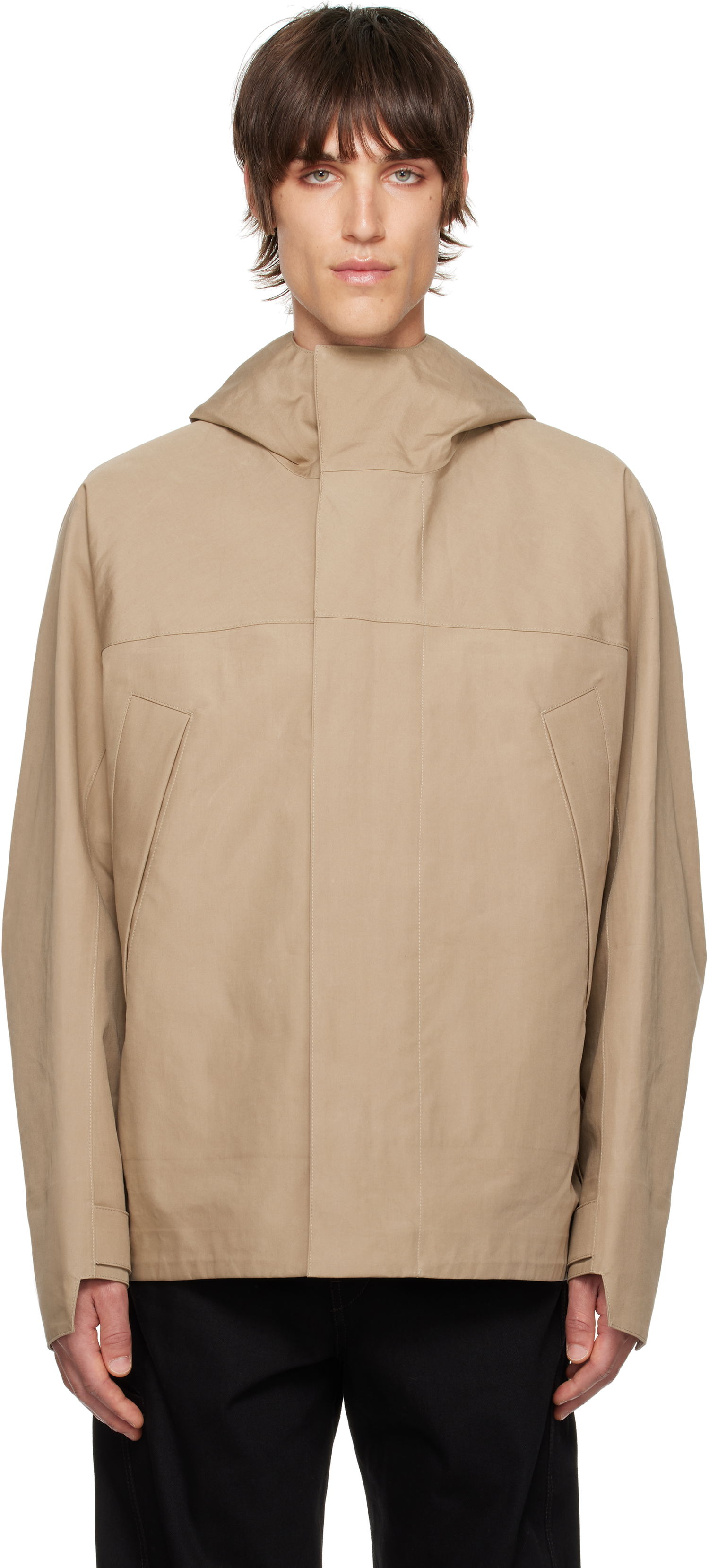 Vindjakke LEMAIRE LEMAIRE Soft Technical Parka Jacket Beige | OW1095 LF1294, 0
