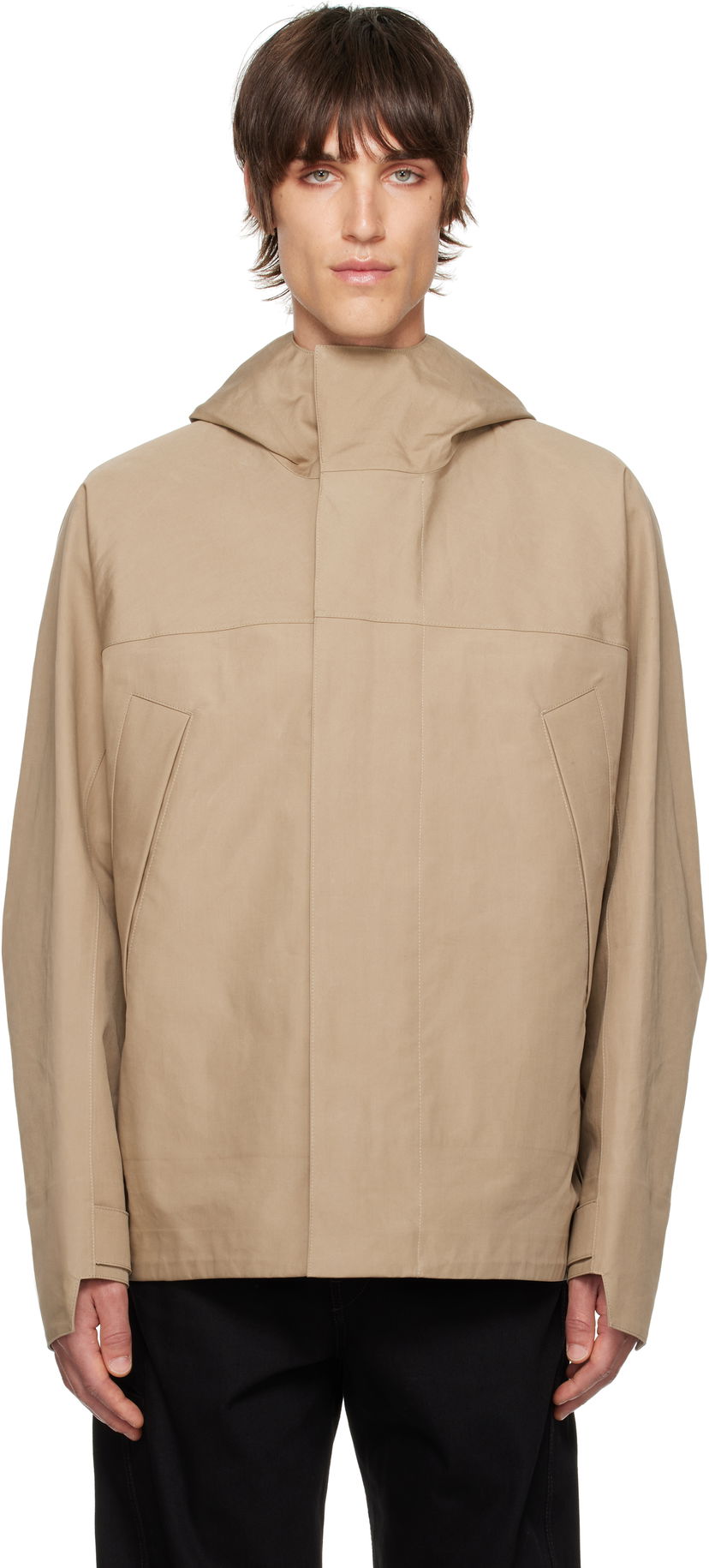 Vindjakke LEMAIRE LEMAIRE Soft Technical Parka Jacket Beige | OW1095 LF1294
