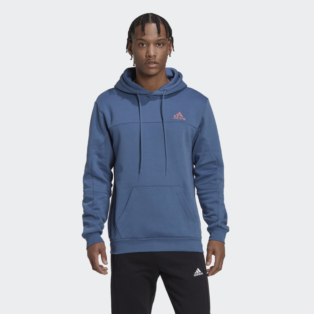 Sweatshirt adidas Originals Stadium Fleece Badge of Sport Hoodie Blå | HM7890, 0