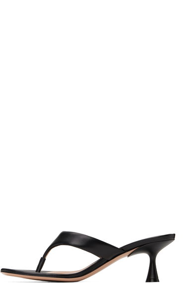 Sneakers og sko Gianvito Rossi Gianvito Rossi Ascent Thong 55 Heeled Sandals Sort | G10057-55LAC-NAP, 2