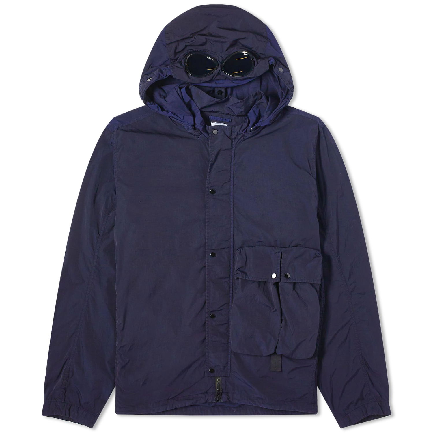 Jakke C.P. Company Chrome-R Goggle Overshirt Mørkeblå | 15CMOS029A-005904G-888, 0