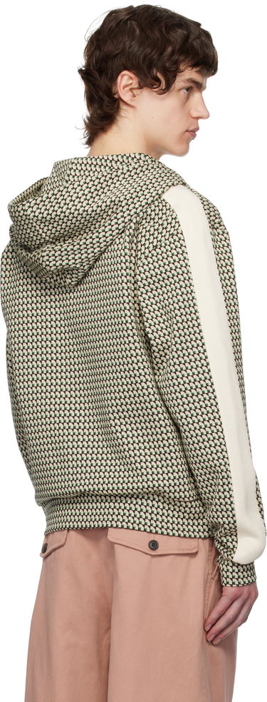 Sweatshirt Wales Bonner Wales Bonner Power Zip Hoodie Beige | US25JE35-JE22 - 1780 JACQUARD, 2