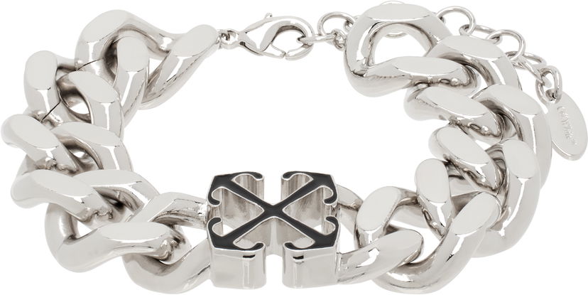 Armbånd Off-White Enamel Arrow Chain Bracelet Metalisk | OMOA106C99MET0017210