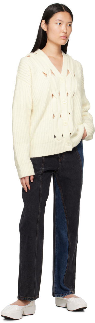 Jeans Feng Chen Wang Feng Chen Wang Paneled Jeans Blå | FUF16TR19, 3