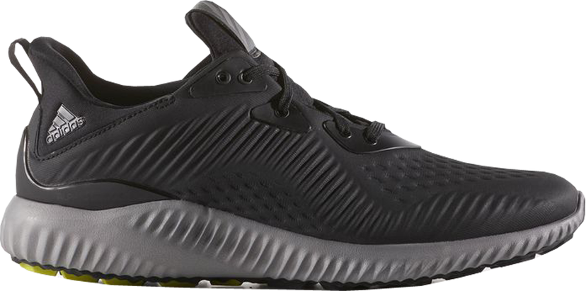Tøj adidas Originals adidas Alphabounce Core Black Semi Solar Yellow Grøn | BW1223