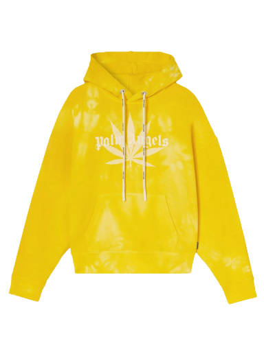 Sweatshirt Palm Angels Leaf Tie Dye Hoodie Gul | PMBB058S22FLE0101818