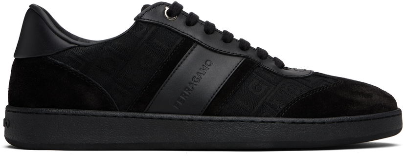 Tøj FERRAGAMO Ferragamo Signature Low-Top Sort | 779044