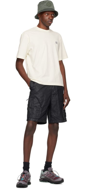 Shorts Stone Island Stone Island Organic Look Nylon Panama-TC Shorts Sort | K1S15 L100010 S0069, 4