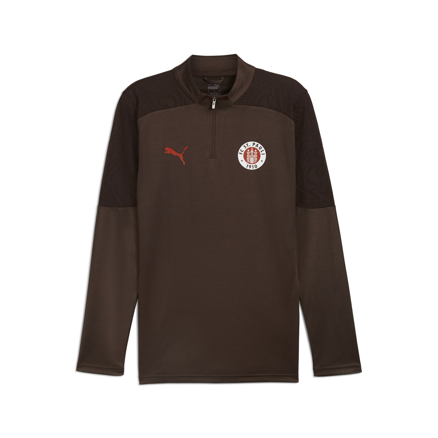 Sweatshirt Puma FC St. Pauli Men's Quarter-Zip Training Top Brun | 778721_05, 0