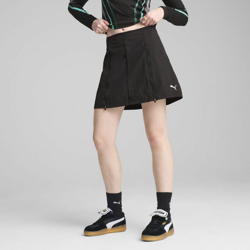 Nederdel Puma DARE TO Detachable Track Skirt Sort | 629830_01