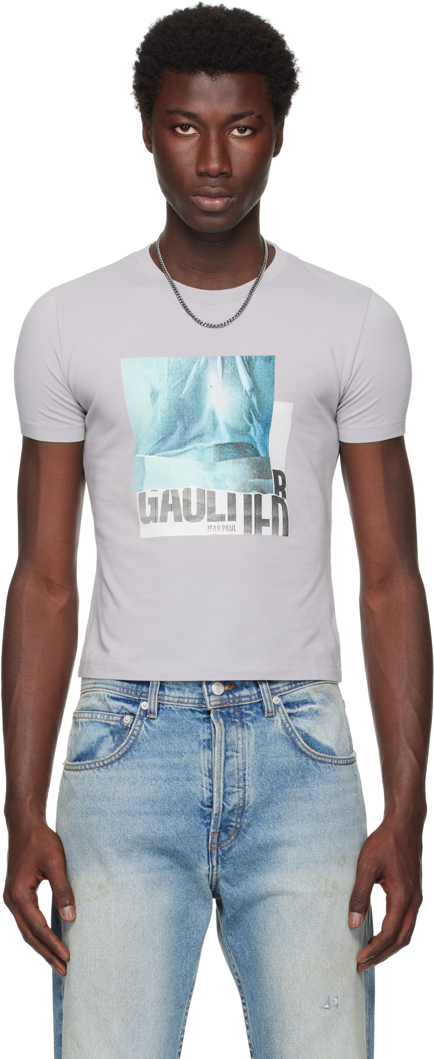 T-shirt Jean Paul Gaultier Jean Paul Gaultier Printed Water Baby T-shirt Grå | 25/03-W-TO294-J002-135557, 0