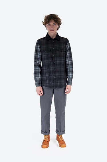 Skjorte WOOLRICH Alaskan Melton Wool Shirt Long Sleeve Sort | CFWOOS0051MRUT2355, 1