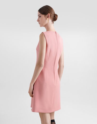 Kjole Dolce & Gabbana Dolce & Gabbana Wool Crepe Fit-and-flare Midi Dress Lyserød | F6TMMTFU2L8F0473, 3