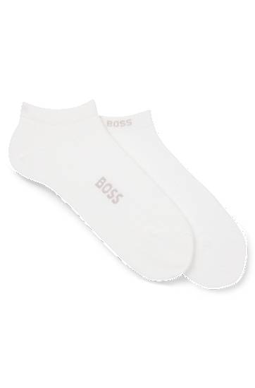 Sokker BOSS Two-pack Ankle Socks in Bamboo Blend Hvid | 50538188, 0