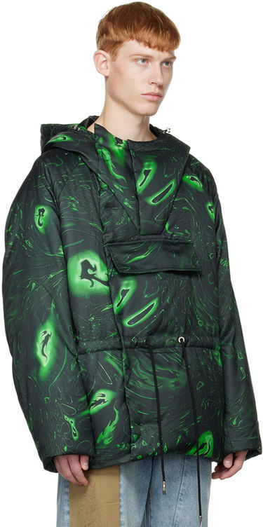 Parka Feng Chen Wang Feng Chen Wang Graphic Down Jacket Grøn | FUF14JK05, 1