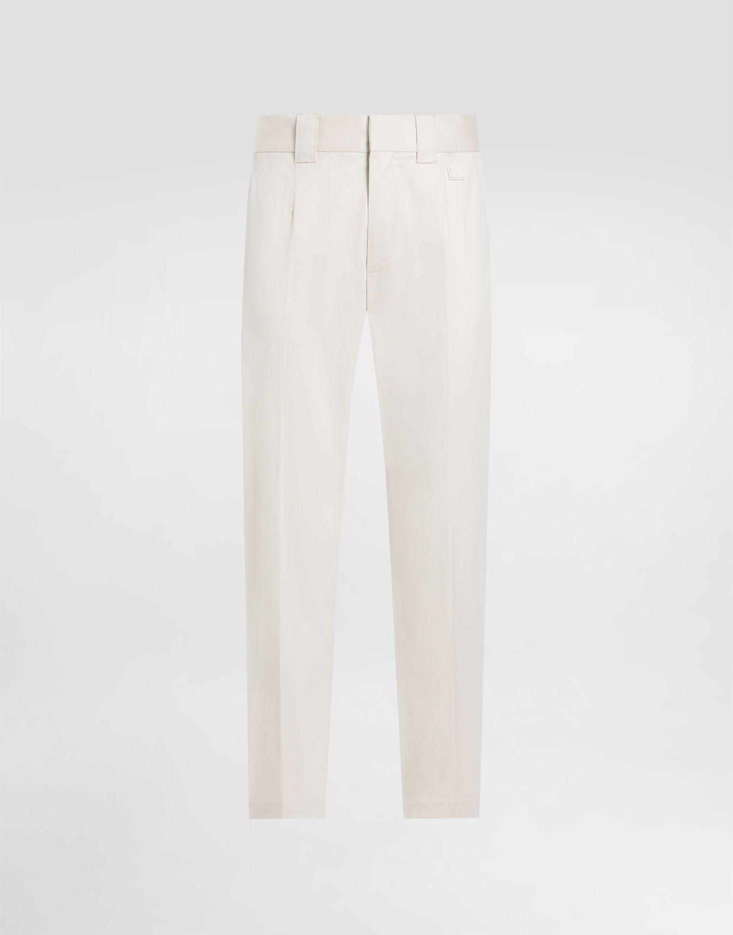 Bukser Dolce & Gabbana Dolce & Gabbana Tailored Cotton Pants Hvid | GP0R4TFUFL3W0802, 0