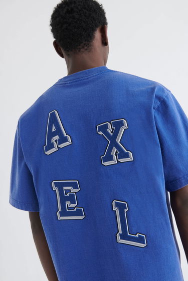 T-shirt AXEL ARIGATO Typo Embroidered T-Shirt Blå | A0787005, 6