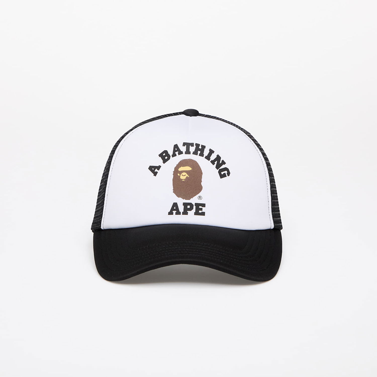 Kasket BAPE A BATHING APE College Mesh Cap Black Hvid | 001CPK301004M BLK, 0
