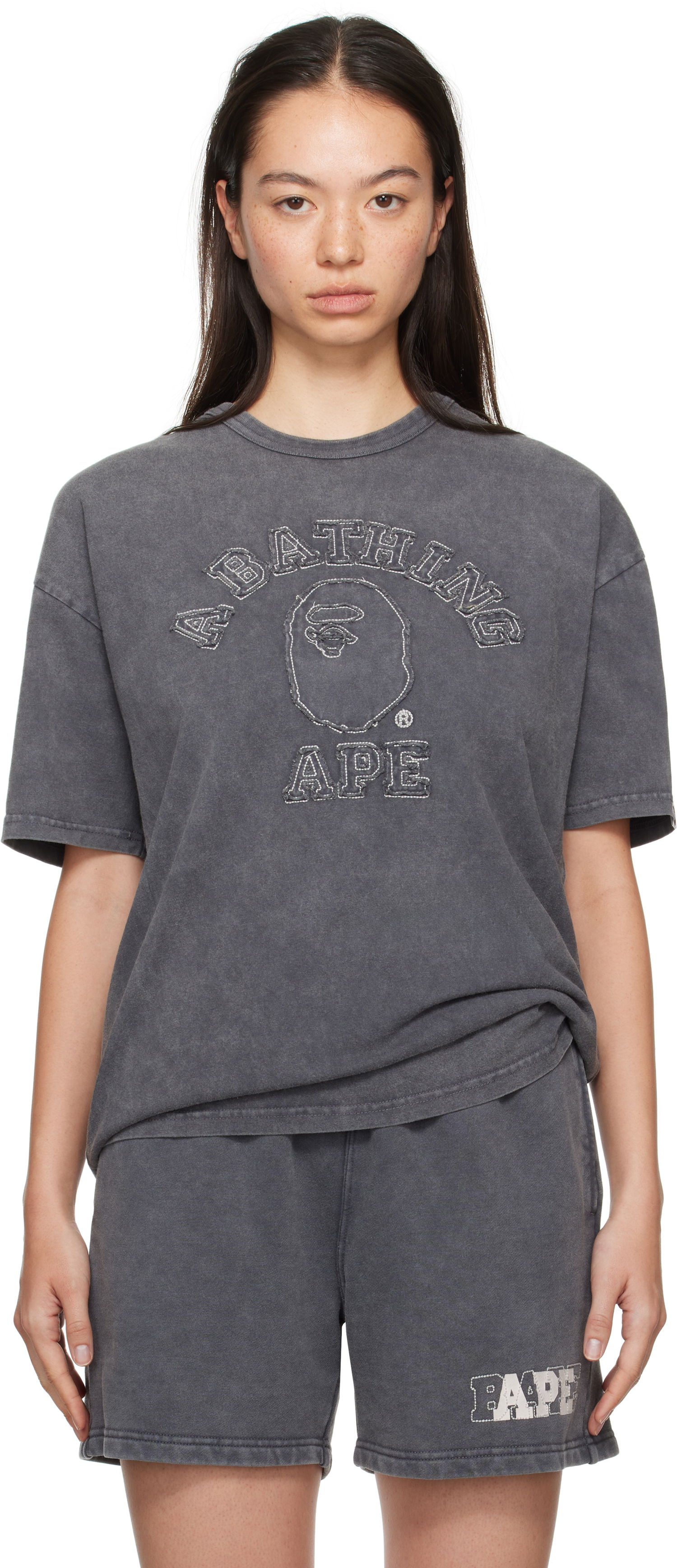 T-shirt BAPE Oversized T-shirt Grå | 001CSK802002L, 0