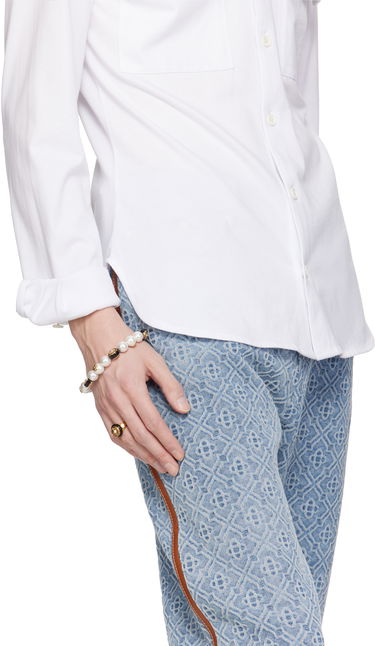 Armbånd Casablanca Casablanca Spoke Wheel Pearl Bracelet Metalisk | AS25-JW-268-01, 2
