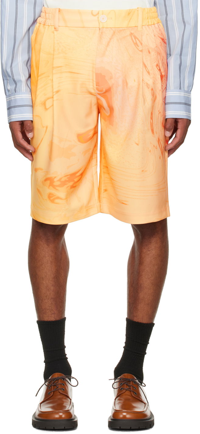 Shorts Feng Chen Wang Feng Chen Wang Phoenix Shorts Orange | FMF14ST06