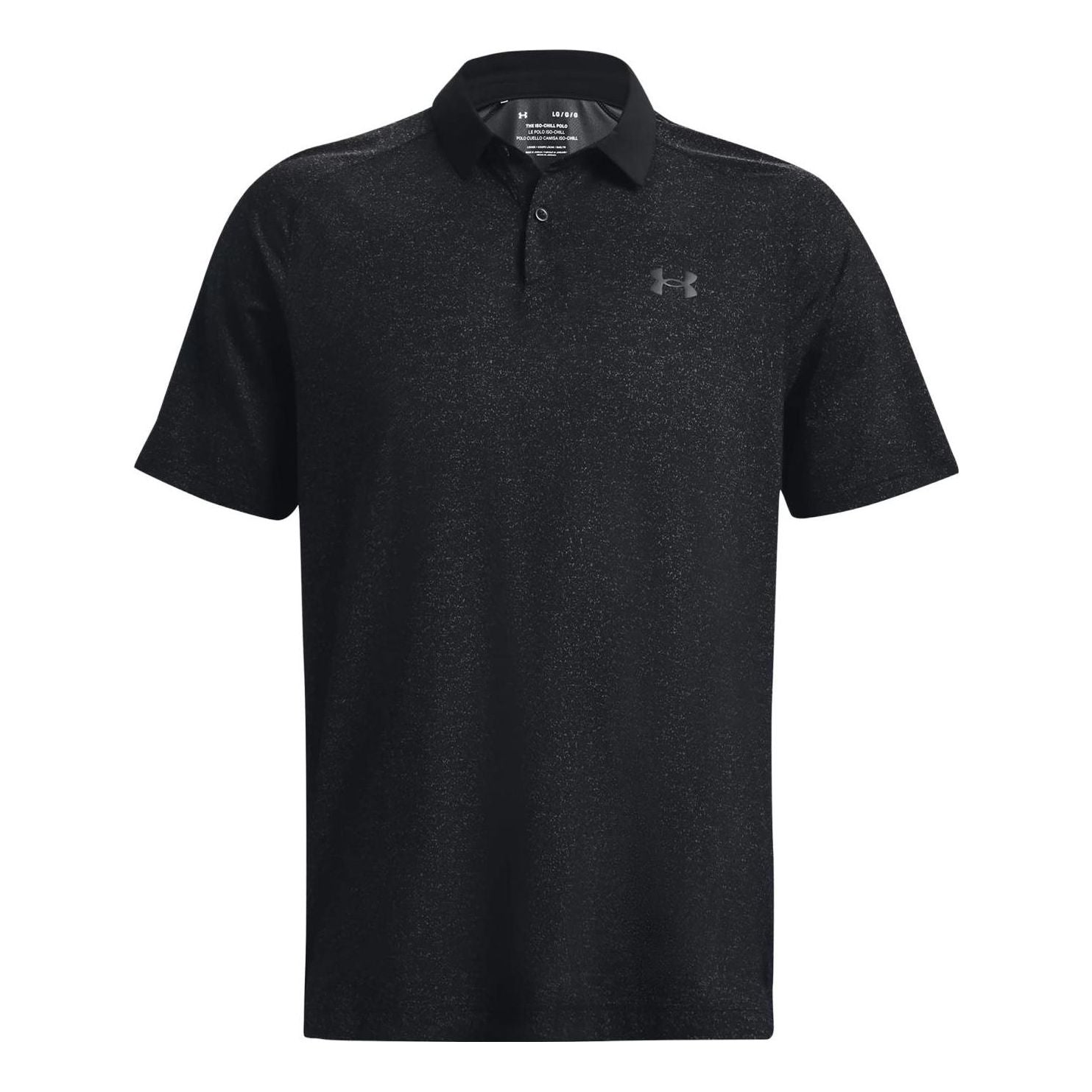 Polo skjorte Under Armour Iso-Chill Heather Polo Sort | 1377294-001, 0