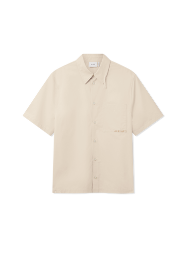 Skjorte AXEL ARIGATO Short Sleeve Collared Shirt Dylan Beige | A3354001, 1