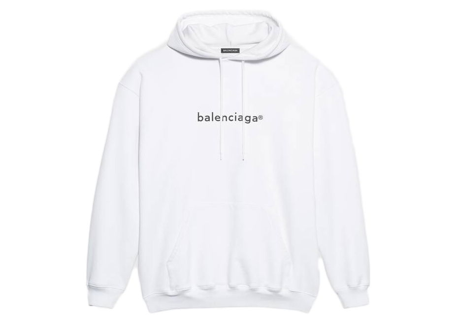 Sweatshirt Balenciaga New Copyright Medium Fit Hoodie Hvid | 570811TIV559040, 0