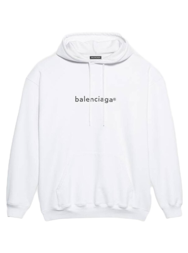 Sweatshirt Balenciaga New Copyright Medium Fit Hoodie Hvid | 570811TIV559040