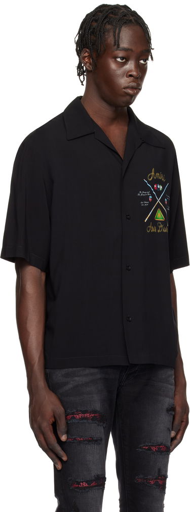 Skjorte AMIRI '' Pool Cue Bowling Shirt Sort | AMSTCA1078, 1