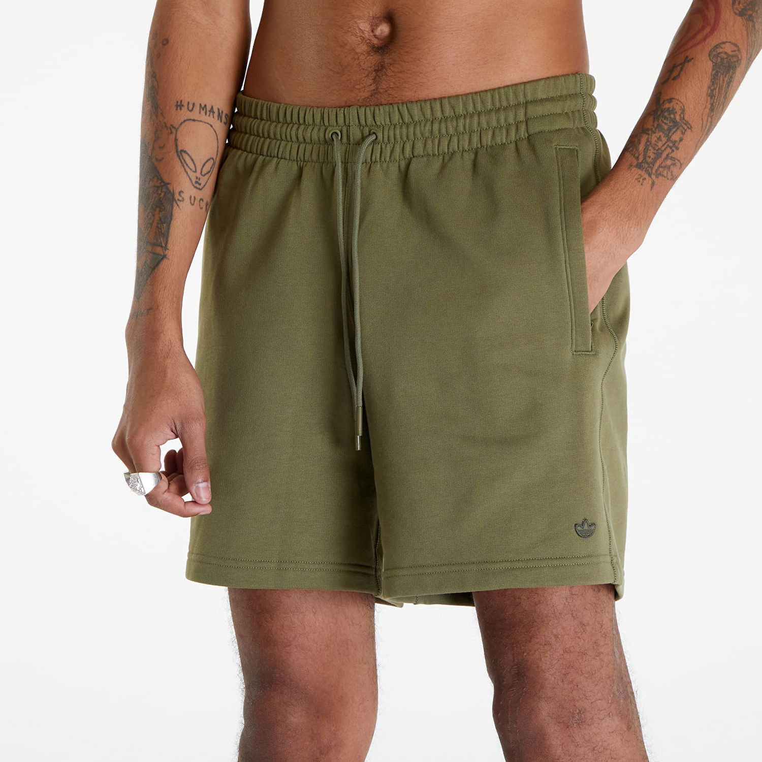 Shorts adidas Originals Premium Essentials Frote Short Focus Olive Grøn | IR7878, 1