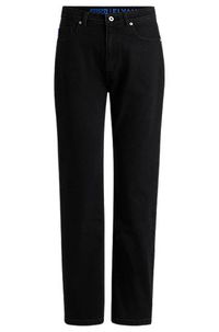Straight-Fit Stretch Denim Jeans